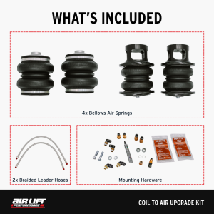 Infiniti G35 Coilover Suspension Kit - Front + Rear - Air Lift - Coil to Air Upgrade Kit - `03-`06